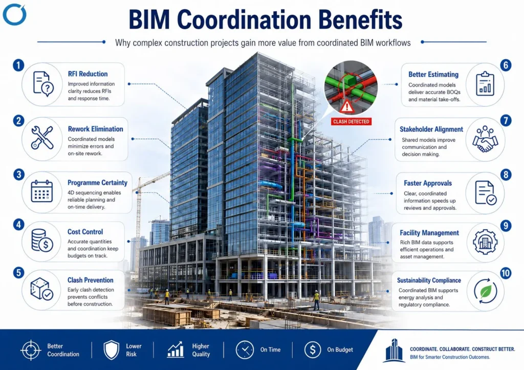 BIM coordination benefits large projects