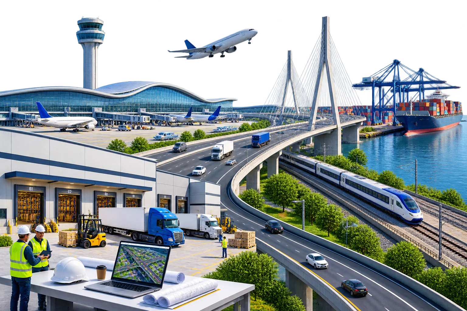 Transportation and logistics construction sector