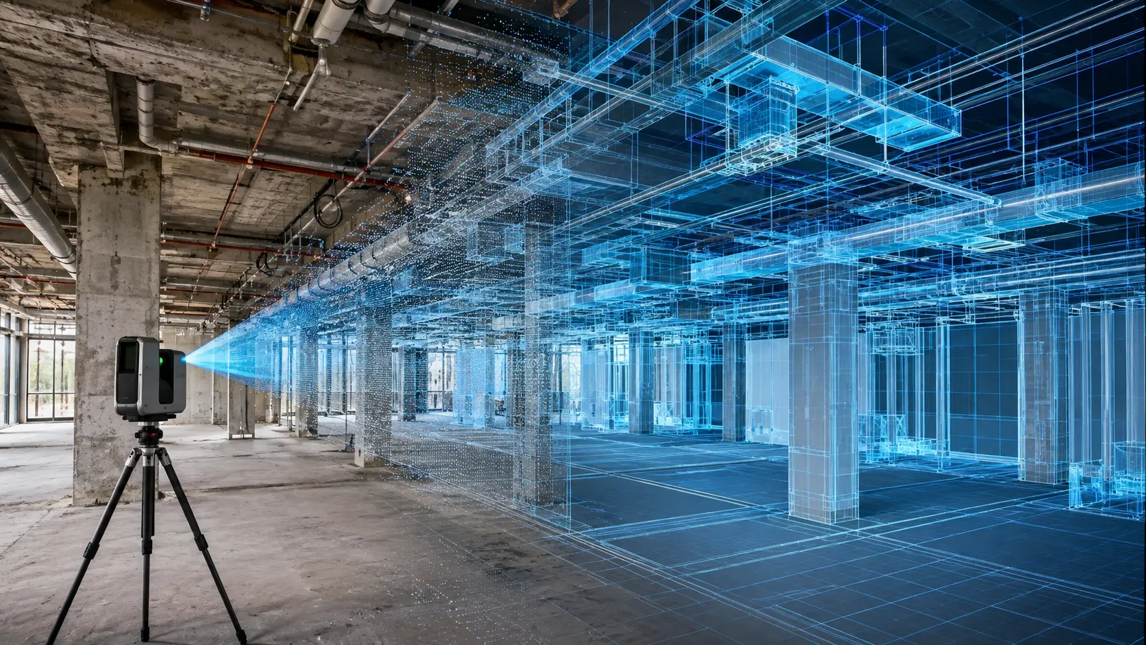 As-Built BIM Services showing existing building conditions and digital BIM model