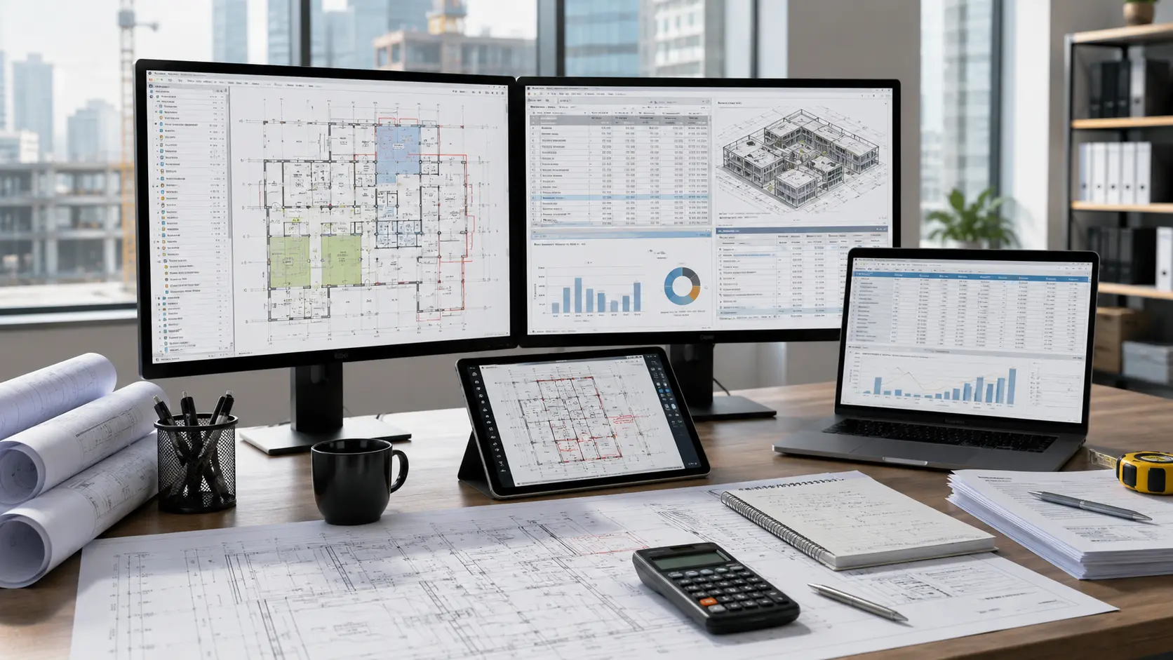 Digital construction estimating and project cost information workflow