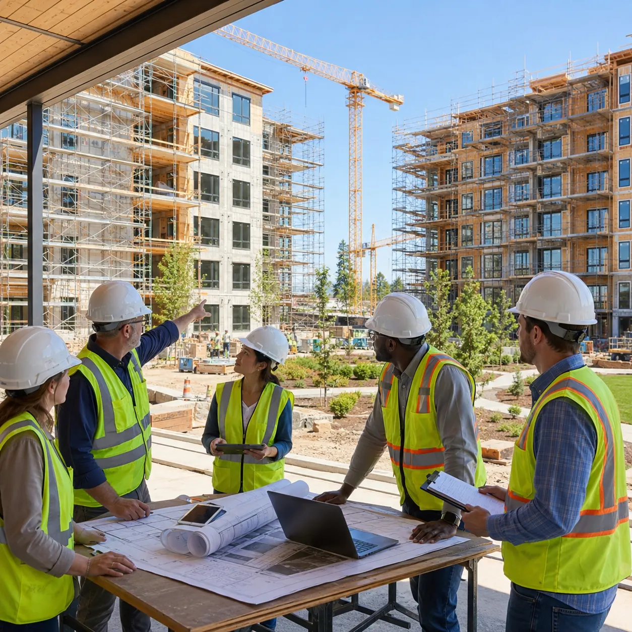 Residential and multi-family construction project coordination