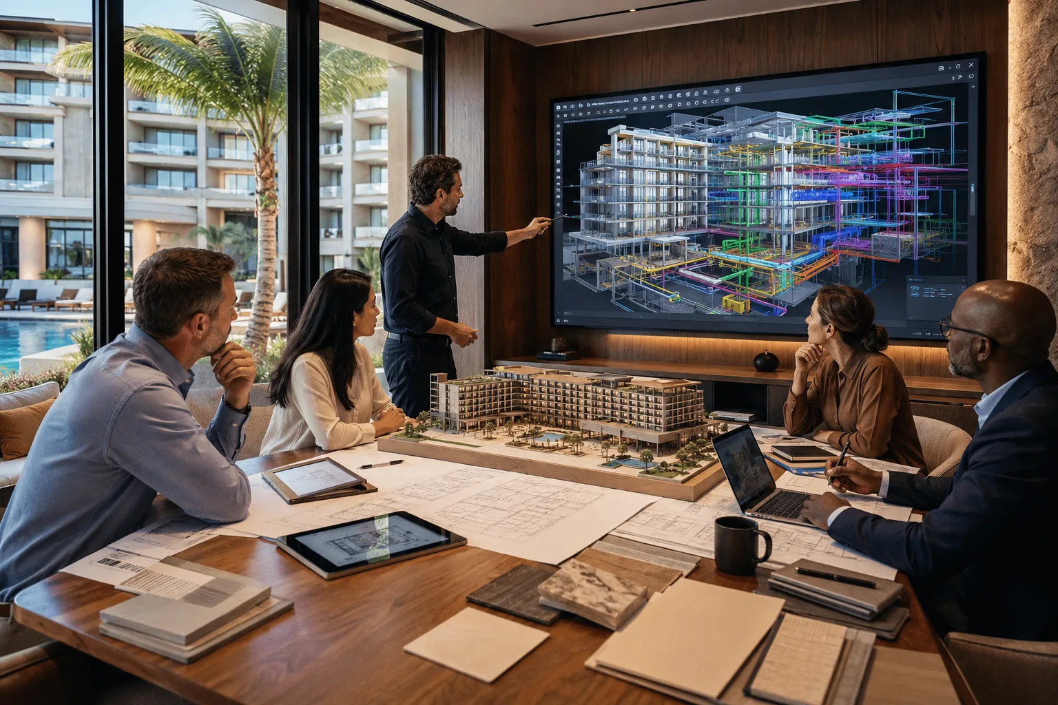 Hospitality BIM workflow and hotel multidisciplinary coordination review