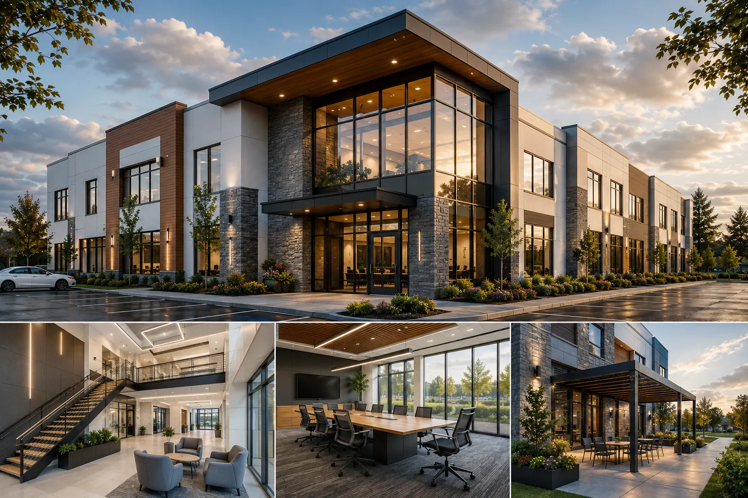 Professional architectural 3D rendering for design and construction visualization