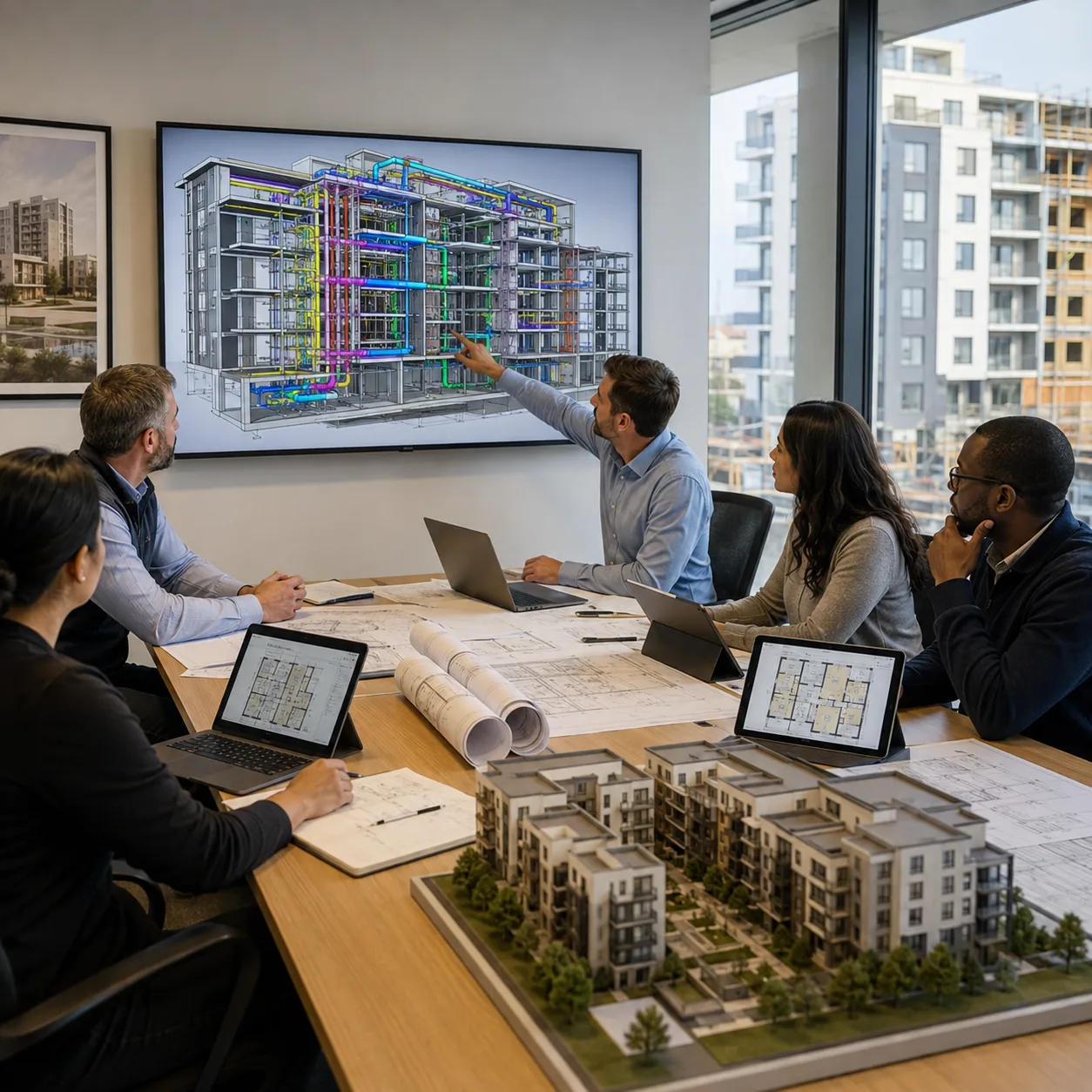 Residential and multi-family BIM coordination and preconstruction model review
