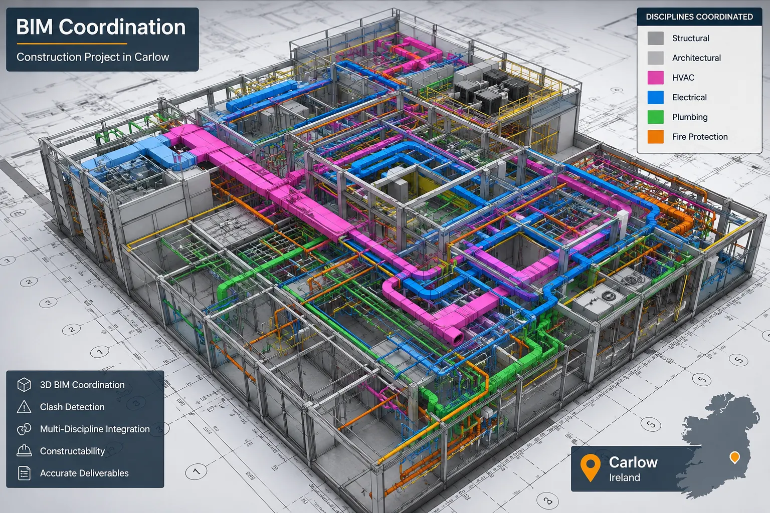 BIM coordination for a construction project in Carlow
