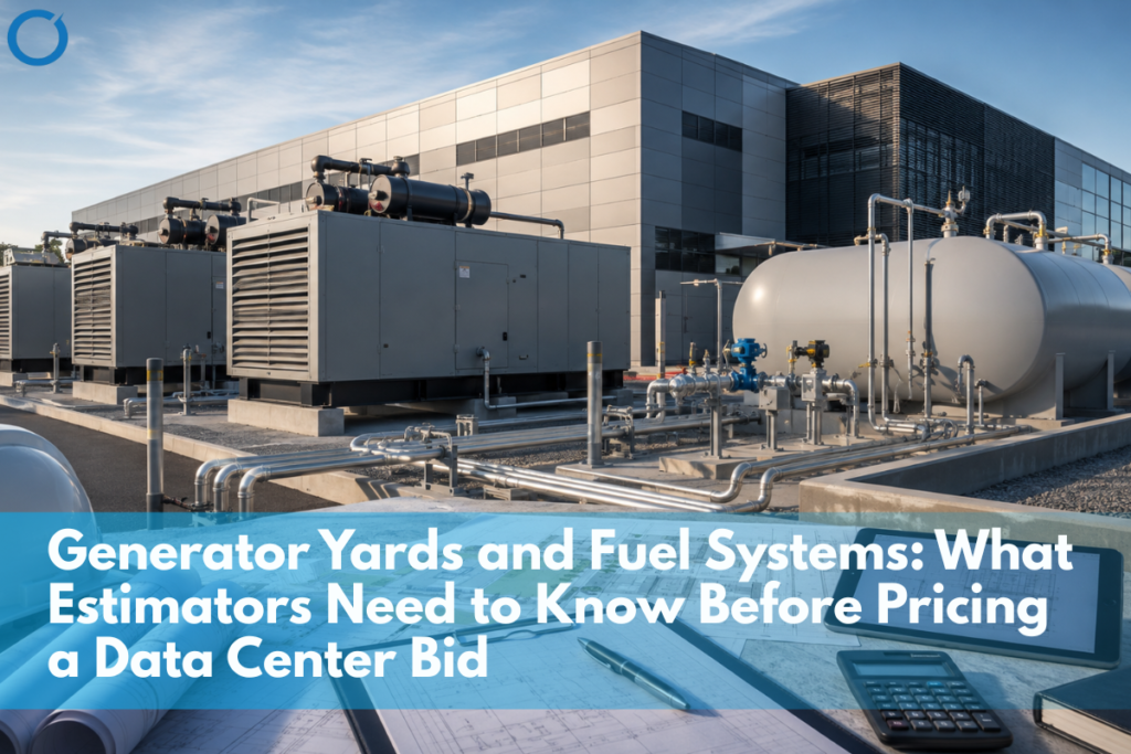 data center generator yard cost