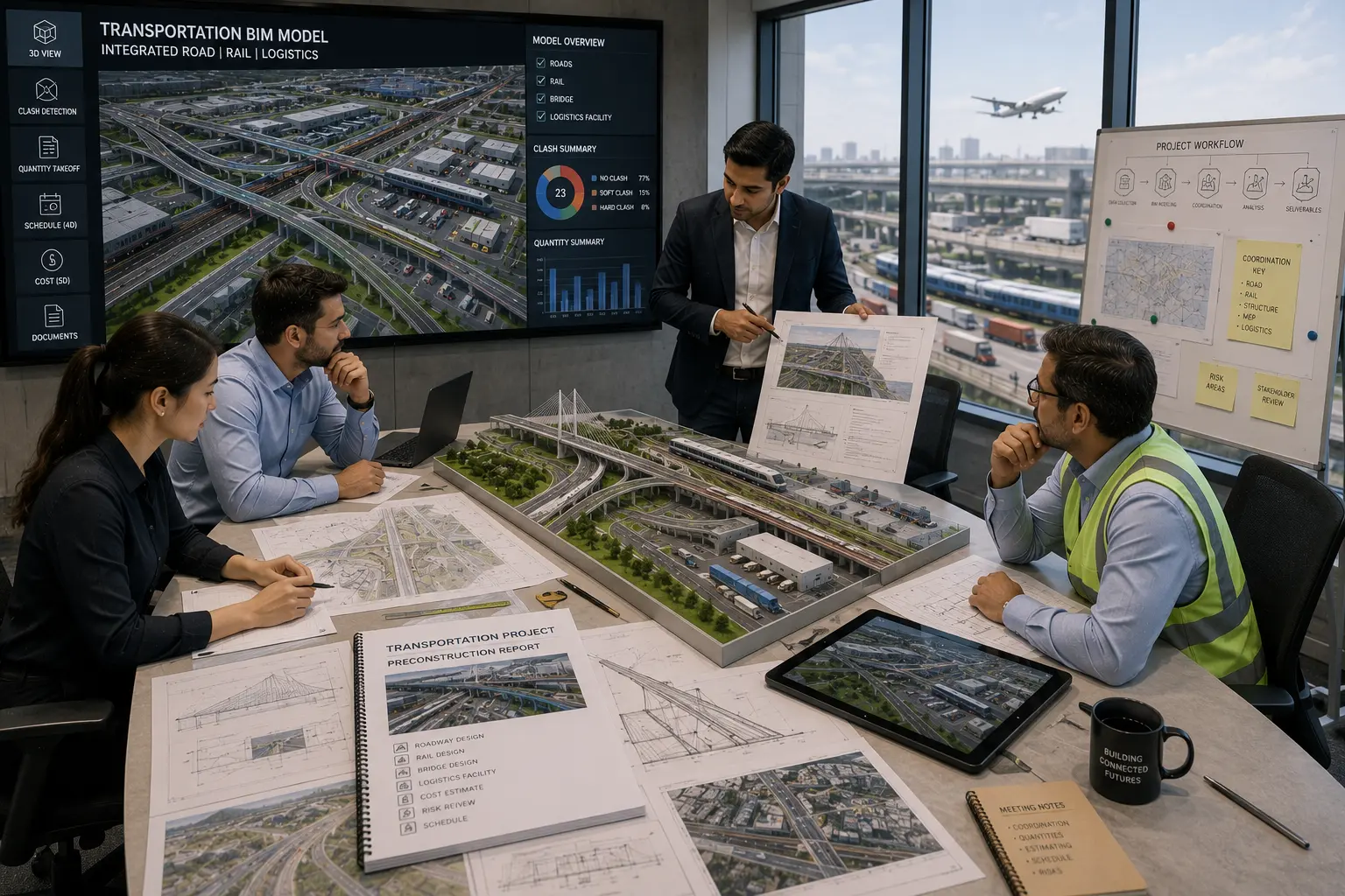 Transportation project documentation and BIM preconstruction review