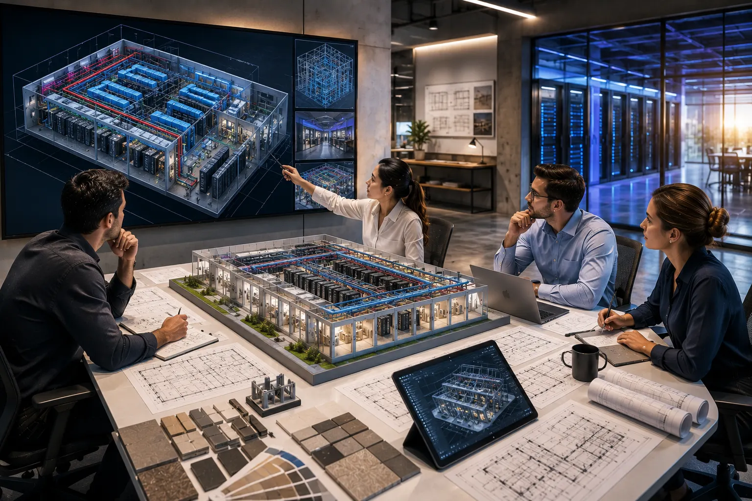 Mission critical data center BIM coordination and preconstruction model review