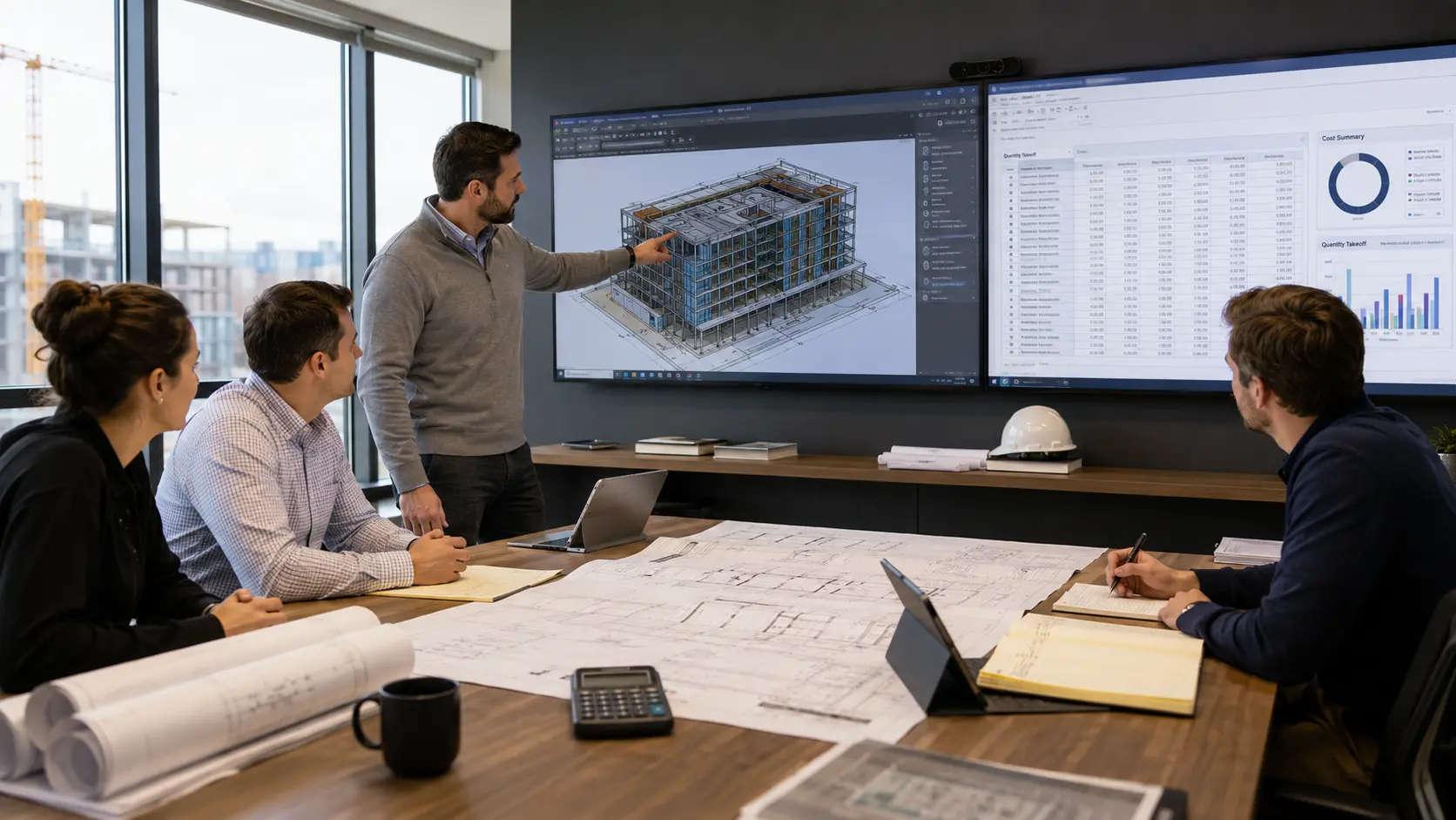Construction project model and estimating information review