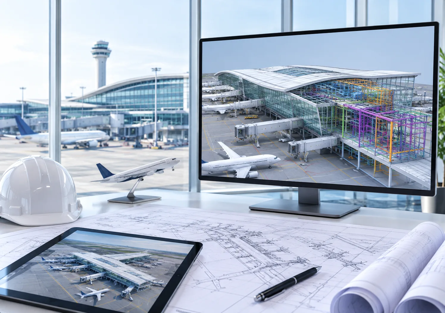 Airport construction planning and aviation preconstruction project support