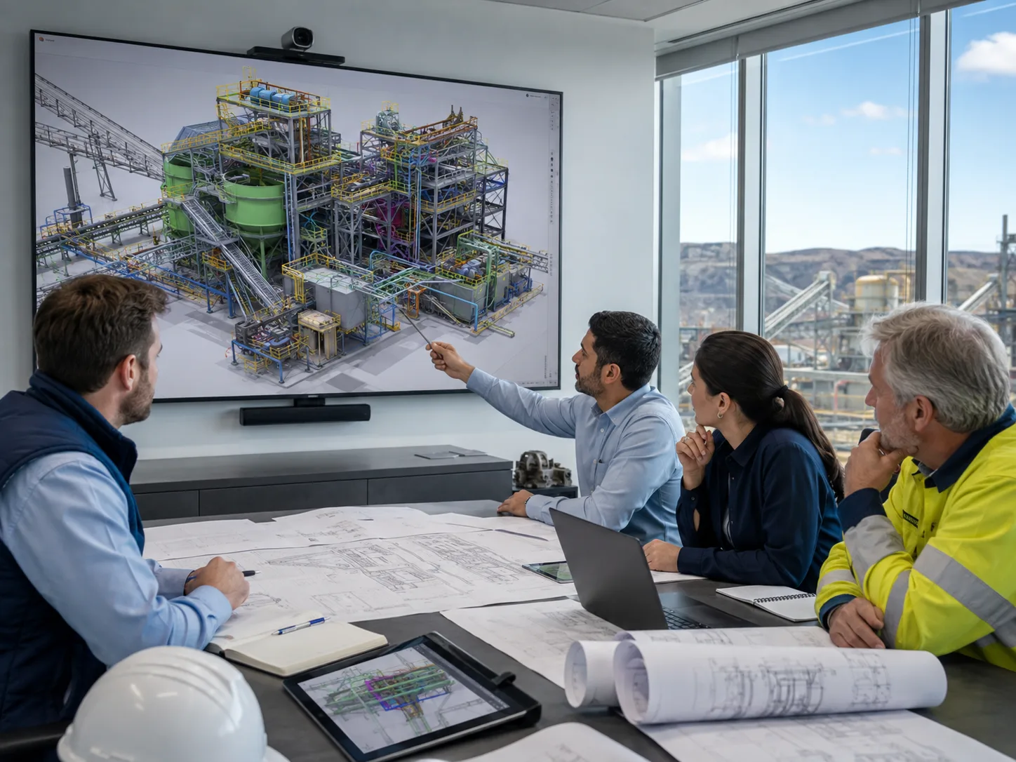 Mining BIM workflow and mineral processing plant coordination review