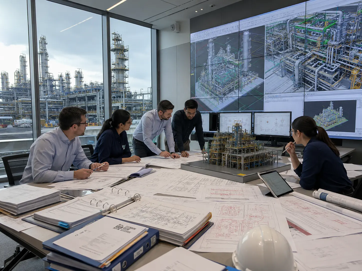 Petro-Chemical project documentation and process plant BIM preconstruction review