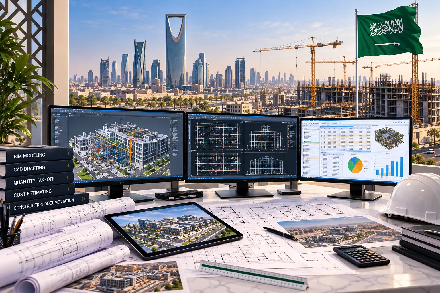 Preconstruction services for BIM CAD estimating takeoff and documentation in Saudi Arabia