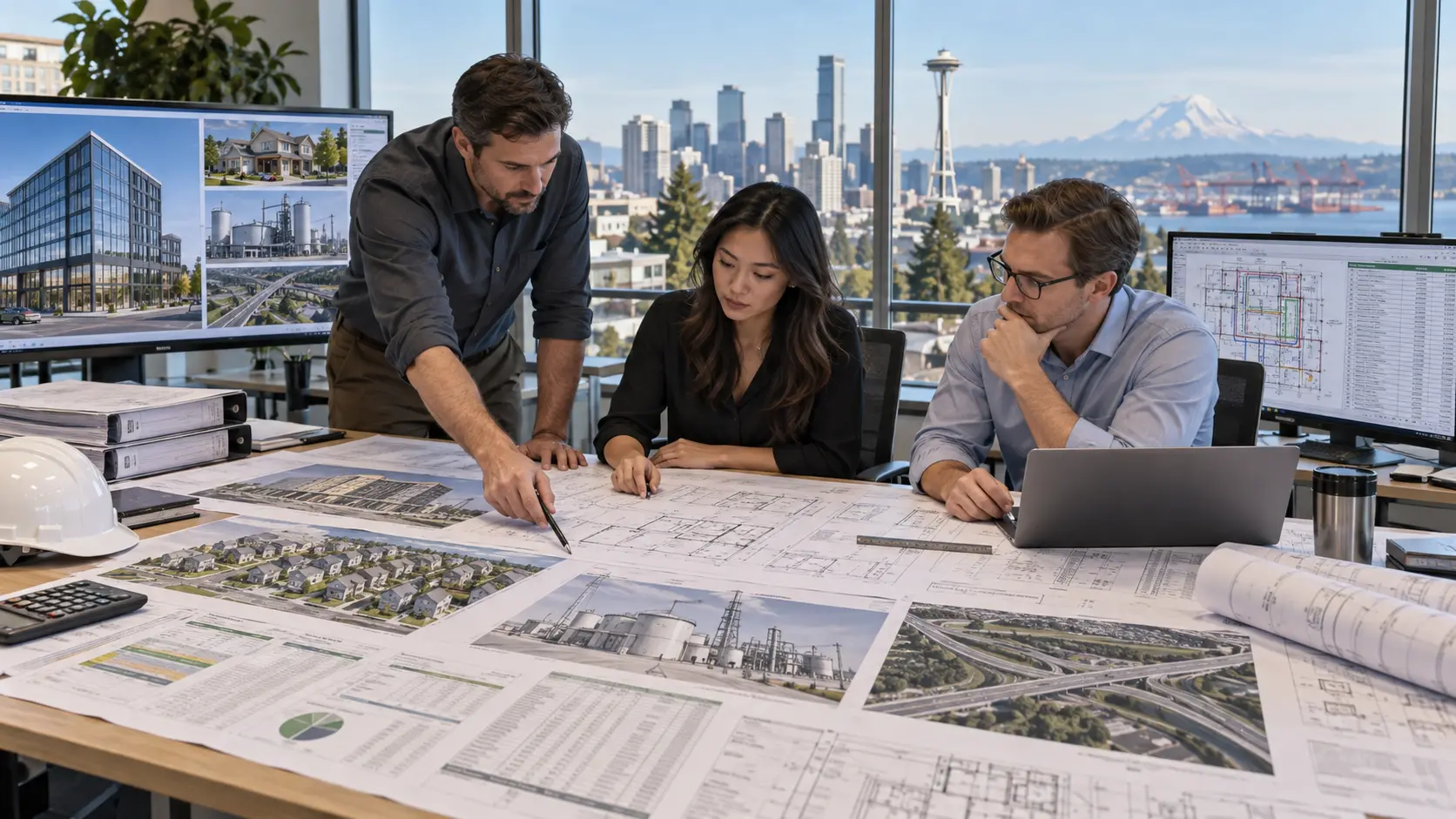 Construction estimating support for commercial residential industrial and infrastructure projects in Washington