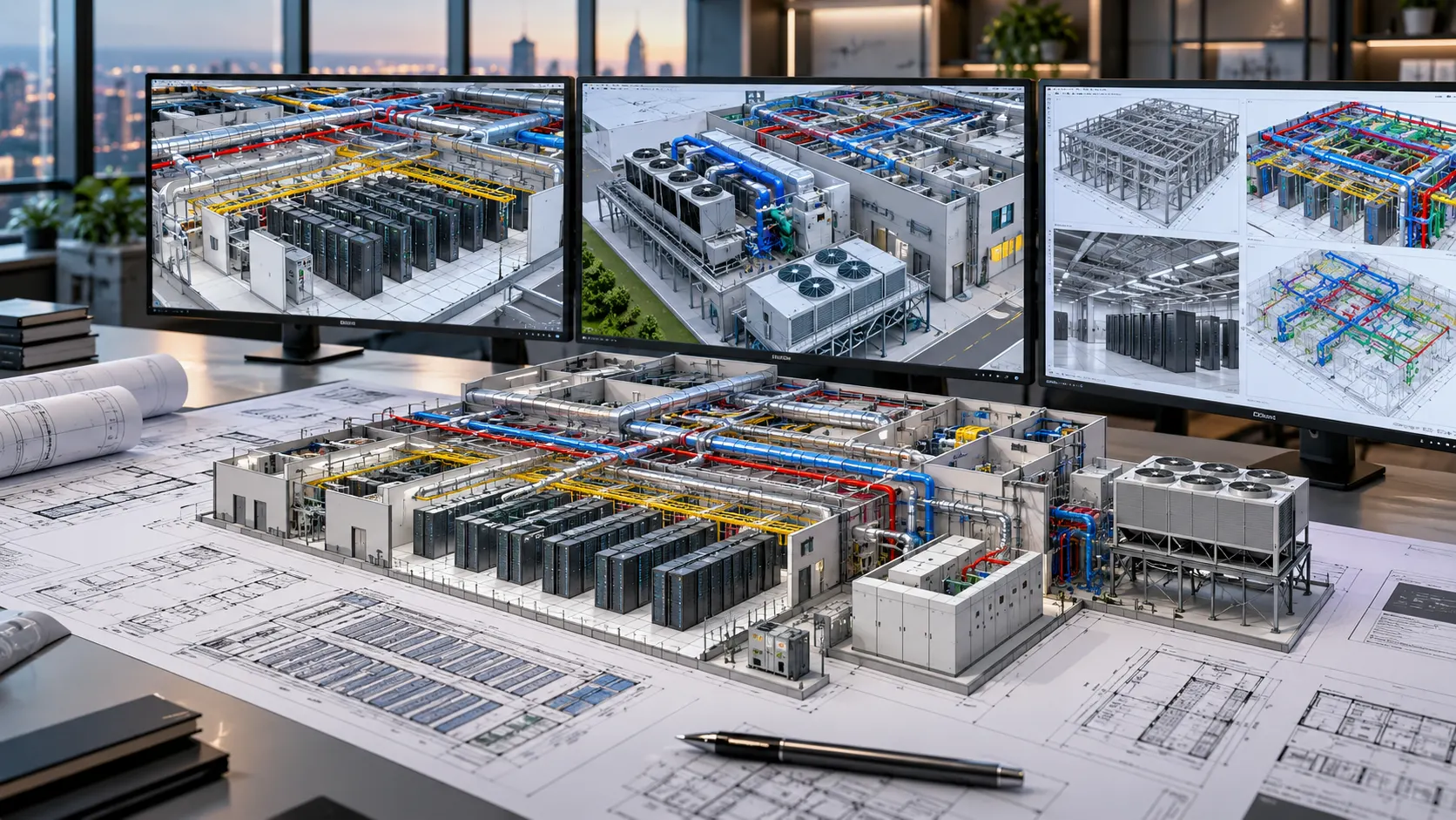 Data centre BIM model coordination workflow in Ireland