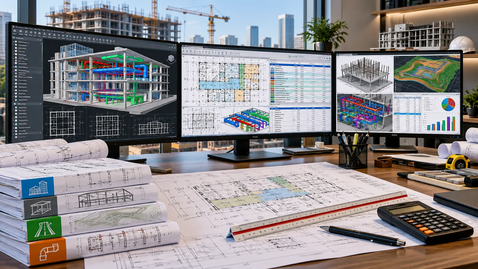 Construction takeoff workflow reviewing project inputs and quantity deliverables
