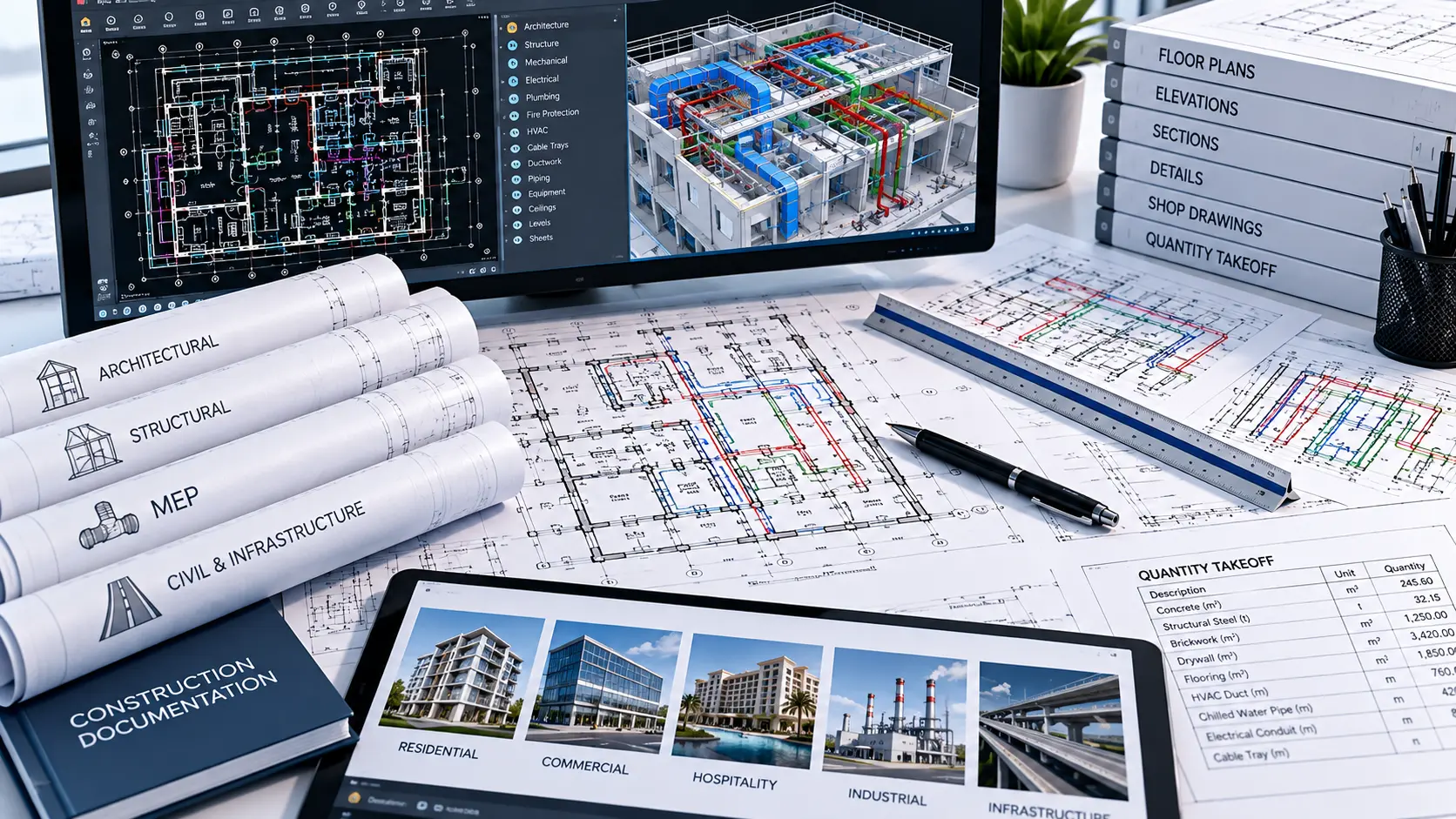 Preconstruction support for commercial residential hospitality industrial and infrastructure projects in Qatar