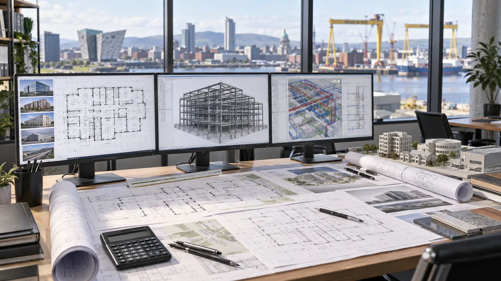 CAD drafting support for commercial residential healthcare industrial and infrastructure projects in Belfast