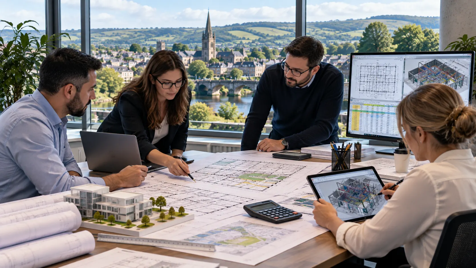 Construction estimating and quantity takeoff support for Carlow projects