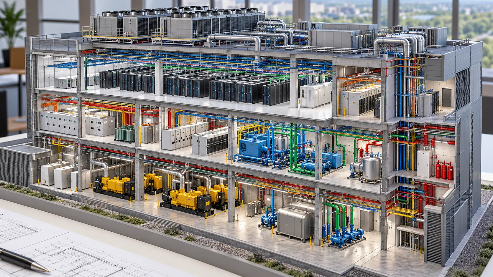 Data centre BIM coordination model for Ireland projects