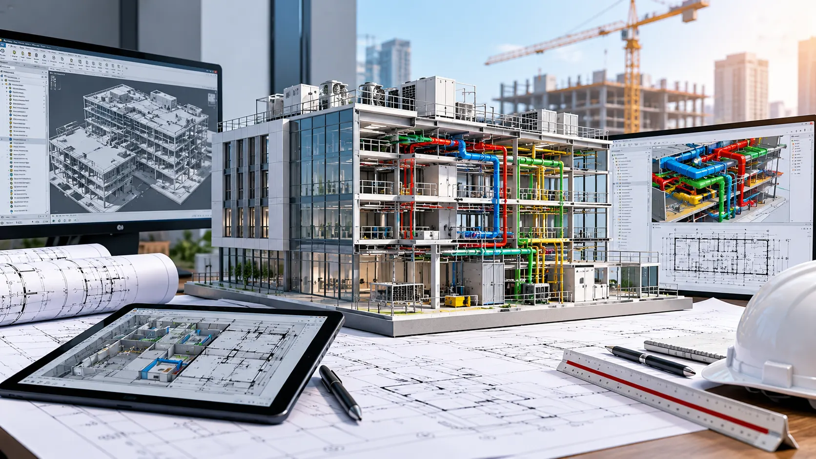 BIM modelling and multidisciplinary construction drawing coordination for Milton Keynes projects