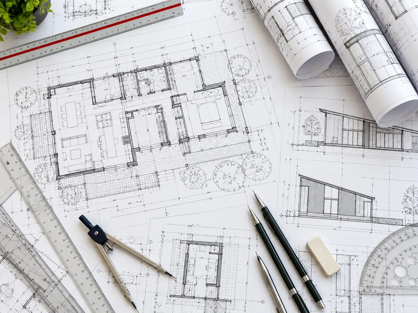 Technical CAD drafting drawings for Massachusetts architectural structural and MEP construction projects