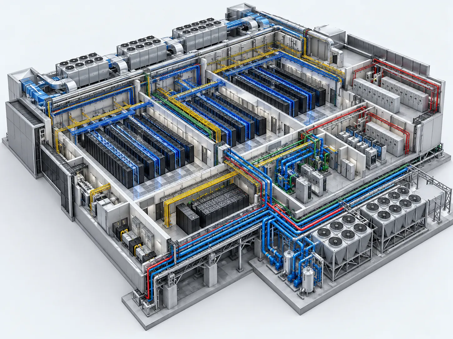 Architectural structural and MEP building information model for Revit BIM workflow
